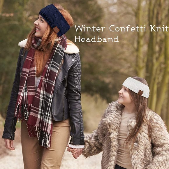 ⬇️ Warm Headband Fuzzy Fleece Lined Headwrap Ear - Picture 3 of 8
